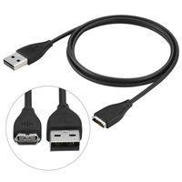 EEEKit Charging Solution Kit for Fitbit Charge HR Wireless Activity Wristband, 2 Packs USB Replacement Charger Charging Cables for Fitbit Charge HR