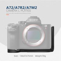 LPS-A72/A7R2/A7M2 L plate Camera Vertical Shoot Aluminum alloy CNC machining Quick Release L Type Plate for A72/A7R2/A7M2 camera