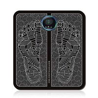 Lzour EMS Foot Massager, Feet Massage for Blood Circulation Muscle Pain Relief, USB Rechargeable Folding Portable Electric Massage Mat