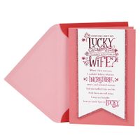 Hallmark Valentine's Day Card for Wife (Lucky)