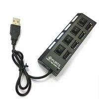 Yirind 4-Port USB 2.0 High Speed Hub Splitter Switches for MacBook, Phone,PC, Mobile HDD