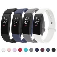 Recoppa Compatible with Fitbit Inspire HR Bands, Adjustable Sports Soft Replacement Wristbands Compatible with Fitbit Inspire/Inspire HR/Ace2 for Women Men Small Large