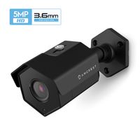 Amcrest UltraHD 5MP Outdoor POE Camera 2592 x 1944p Bullet IP Security Camera, Outdoor IP67 Waterproof, 78° Viewing Angle, 3.6mm Lens, 98ft Night Vision, 5-Megapixel, IP5M-1173EB-36MM (Black)