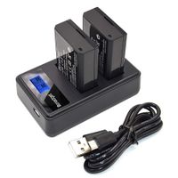 LP-E10 Battery Bonadget 1600mAh Battery with LCD Dual Charger Compatible with Canon EOS Rebel T3 T5 T6 T7 Kiss X50 X70 X80 X90 EOS 1100D EOS 1200D 1300D 1500D 2000D 3000D Digital Camera
