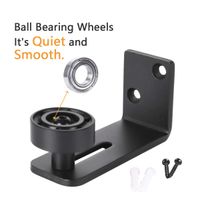LD BUILD Floor Guide for Sliding Barn Door Hardware, Flush Bottom Design Adjustable Roller