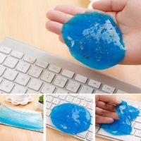KOqwez33 1Pack Car Cleaner Gel, Auto Interior Detailing Air Vent Outlet Computer Laptop Keyboard Cleaning Putty Gel Mud Jell Glue Dirt Remover Dust Cleaner Random Color