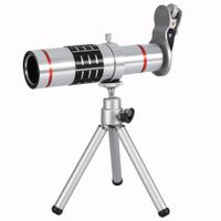 Phone Camera Lens Kit,Fosa Universal 18X Optical Zoom Telephoto Telescope Lens with Tripod Fits Any iPhone X, 8, 8 plus, 7plus, 7, 6, 6s, 6plus, 5, 5s, 4s and All Other Smartphones
