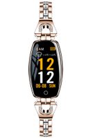 Womens Stainless Steel Smart Watch Fitness Tracker Heart Rate Monitor Blood Pressure Pedometer Smart Bracelet for Android iOS