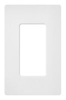 Lutron Claro 1 Gang Decorator Wallplate, SC-1-SW, Snow
