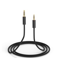 3.3ft Gold Plated Design 3.5mm Male to 2.5mm Male Car Auxiliary Audio Cable Cord Headphone Headset Connect Cable for Apple, Android Smartphone, Tablet and MP3 Player -Black