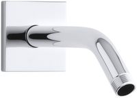 Kohler K14679CP Loure 7.5-Inch Shower Arm and Flange, Polished Chrome