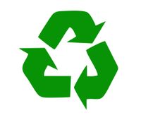 LU COCO CREATIONS Recycle Symbol 4.5" (Color Green) Vinyl Decal Sticker TRASHCANS, Cars LAPTOPS, Trucks Mirrors More