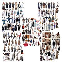 5 PCS Cool Boys Girls DIY Photo Album Diary Luggage Book Phone Stickers Album Decoration Notebook Diary Sticker