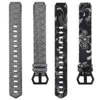 honecumi Replacement Floral Wrist Strap Compatible with Fitbit Alta/Alta HR Pattern Watch Bands for Men Women Adjustable Fitbit Alta HR Band with Metal Clasp