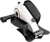 Goplus 2 in 1 Under Desk Elliptical Stepper, Resistance Adjustable, More Stable with Heavier Weight, Portable Mini Magnetic Step Machine, Compact Strider