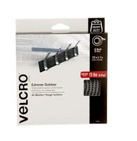 VELCRO Brand Industrial Strength Fasteners | Extreme Outdoor Weather Conditions | Professional Grade Heavy Duty Strength Holds up to 15 lbs on Rough Surfaces | 10 ft x 1 inch Tape, Titanium