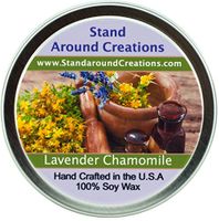 Premium 100% All Natural Soy Wax Aromatherapy Candle - 6 oz Tin Lavender Chamomile: Lavender and chamomile essential oils to create a fragrance that is soothing, intricate, and strong.