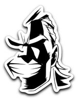 95Vibes All Might Boku No Hero Academia - My Hero Academia Inspired Vinyl Decal Sticker 3''x4''