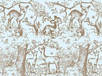 Blue Lullaby Meadows Print Gift Grade Tissue Paper Sheets - 15" x 20" Package Amount (144)