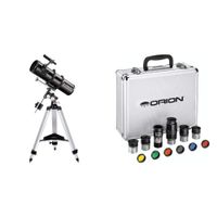 Orion 09007 SpaceProbe 130ST Equatorial Reflector Telescope (Black) Bundle with Orion 08890 1.25-Inch Premium Telescope Accessory Kit (Silver)