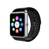 Smartwatch GT08 Bluetooth Smart Watch, Touch Screen Smartwatch Phone with SIM Card Slot Camera Pedometer Sport Tracker for Android Smartphones (Silver)