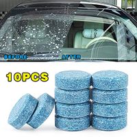 ALEMIN 10pcs/Set Multifunctional Concentrated Effervescent Clearner Blue Auto Windshield Washer Spray Cleaner Tablets for Window Floor Bathroom Glass Cleaners