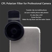 ompait 37MM Professional Cell Phone Camera CPL Lens Filter Circular Universal Portable Polarizer Camera Lens
