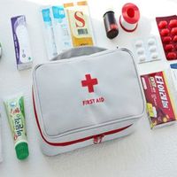 YunZyun Portable First Aid Kit Medical Bag Survival First Aid Kit for Home and Outdoor Emergency Surviva (Gray)