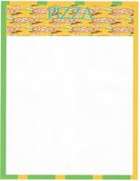 Pizza Stationery Printer Paper 26 Sheets