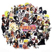 Fuguan Naruto Sticker Pack, Waterproof Vinyl Stickers Car Motorcycle Bicycle Skateboard Luggage Decal for Kids Teens Adult(5-10cm 63PCS)