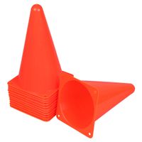 Cartman 9" Traffic Cone, 12 Pk of Field Marker Cones for Outdoor Activity & Festive Events