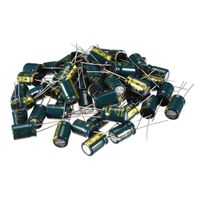 uxcell Aluminum Radial Electrolytic Capacitor Low ESR Green with 22uF 250V 105 Celsius Life 3000H 10 x 16 mm High Ripple Current,Low Impedance 50pcs