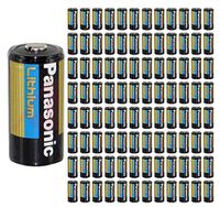 100x Panasonic CR123A Battery CR123 CR 123 Lithium 3V Photo Batteries Bulk