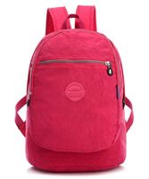 Girls Lightweight Floral Backpack Purse Water-resistant Nylon Travel Hiking Daypack for Women Kids Backpack School Bag (Deep Pink)