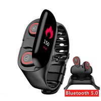 ORMELL. ELEXTOR Earbuds SmartWatc 2020 New, Fitness Tracker, Smartwatch, Fitness Bracelet (Black)