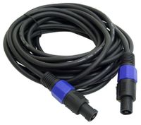 OmniaLaser OL-SPK12 5.8 mm Speaker Cable, DJ PA Loudspeakers for Professional Applications with Speakon Connectors, Super Noise Free System, 12 m.