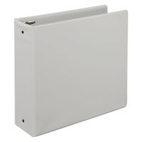 Samsill 3 Inch Value Document Storage 3 Ring Binder , Round Ring, 11 x 8.5 Inches, White (11807)