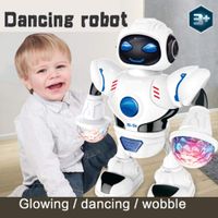 Oguine Toddler Multifunctional LED Smart Robot Dance Music Kids Education Toys Robotics