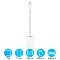 HENKUR USB Camera Adapter for iPad iPhone, OTG Cable Compatible with iPhone X Max 8 7 6 6S Plus iPad Mini, USB 2.0 for USB Flash Drive, Keyboard File Photo Video Sync, Support iOS 9.2 to 13 (White)