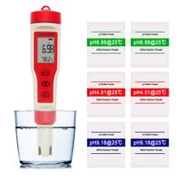HAPHID Combo PH Meter Professional Water Quality Tester High Accuracy 4 in 1 PH/TDS/EC/Temp Digital Multi-Parameter Tester for Laboratory,Aquariums, Hydroponics Pool,Spa,Drinking Water and More