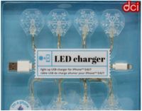 2 Pack DCI Merry Snowflake LED Lights, Glow in The Dark, USB and Charging Cable, 46 inch, Compatible with 5-10