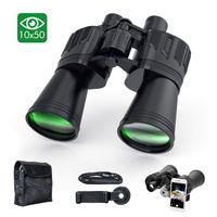 Binoculars for Adults, Sinohrd 10x50 Compact Powerful HD Binoculars for Bird Watching,Traveling,Hunting,Concerts,Sightseeing Telescope with Strap Carrying Bag & Phone Mount