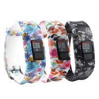 Tkasing One-Size Replacement Garmin Vivofit 3 Band Garmin 3 vivofit Wristband Strap Accessory with Metal Clasp for Garmin Vivofit 3 (Design4colorsF)