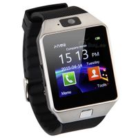 ZOMTOP DZ09 Bluetooth Smart Watch Touch Screen Smart Wrist Watch Phone Support SIM TF Card with Camera Pedometer Activity Tracker for iPhone iOS Samsung Android Smartphones (Silver)