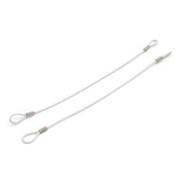 100 Security Lanyard 2 Loop White 4 Inch EAS Loss Prevention