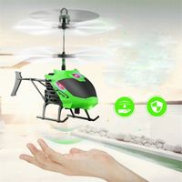 Hemlock Flying Helicopter Toys, Kids Flashing Lighting Plane Toys Boys Remote Controlled Aircrafts (Green)