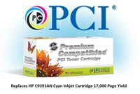 PC Parts Depot Compatible Replacement for HP C9391A ( Cyan )