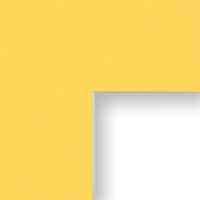 Craig Frames B110 18x24-Inch Mat, Single Opening for 12x18-Inch Image, Buttercup with Cream Core