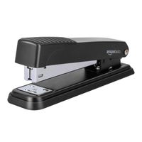 AmazonBasics Desktop Stapler, Full-Strip, 20 Sheet Capacity, Black (Pack of 3)