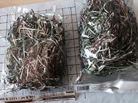 Two 1.5 oz Bags of Camouflage Color Shredded Grass(2 Bags per Order = 3 oz Total shread